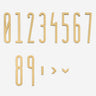 AVEN Brass House Numbers
