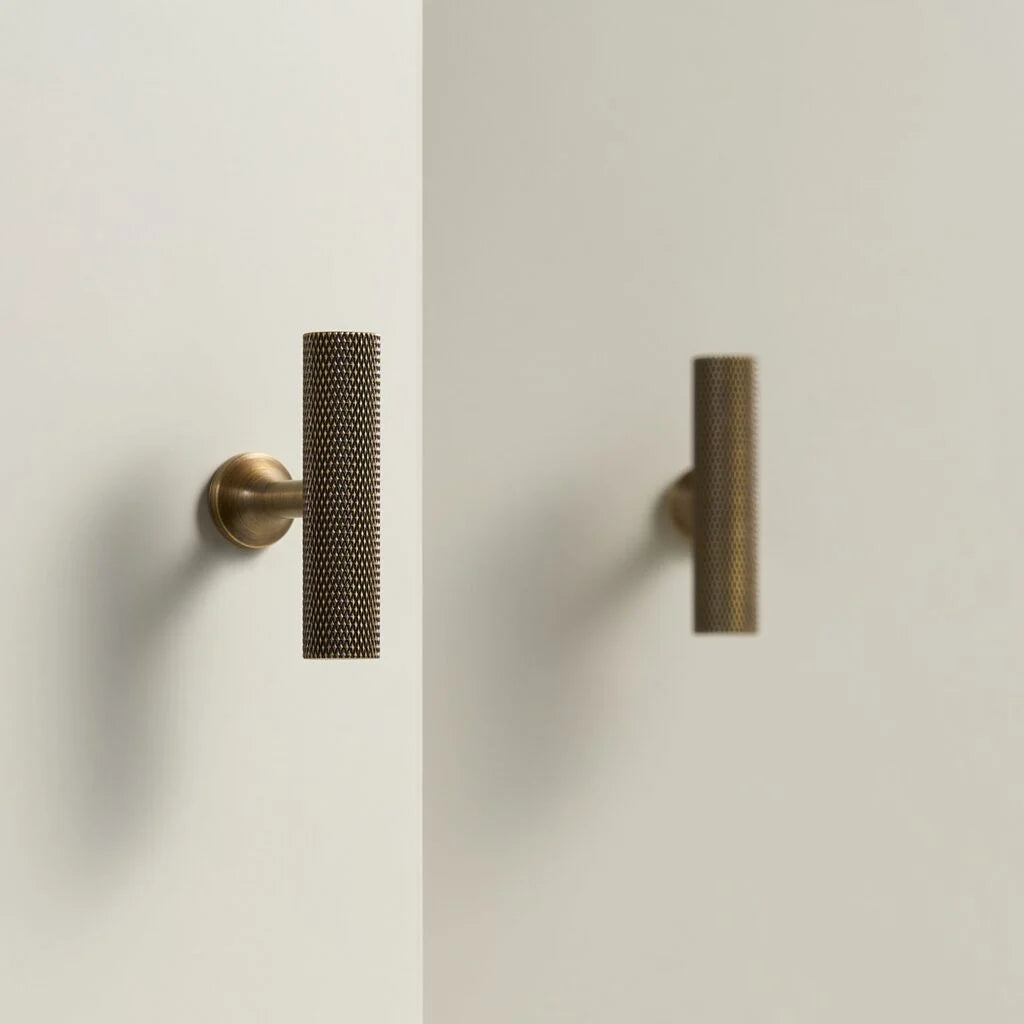 BASE Knurled Brass T-Bar