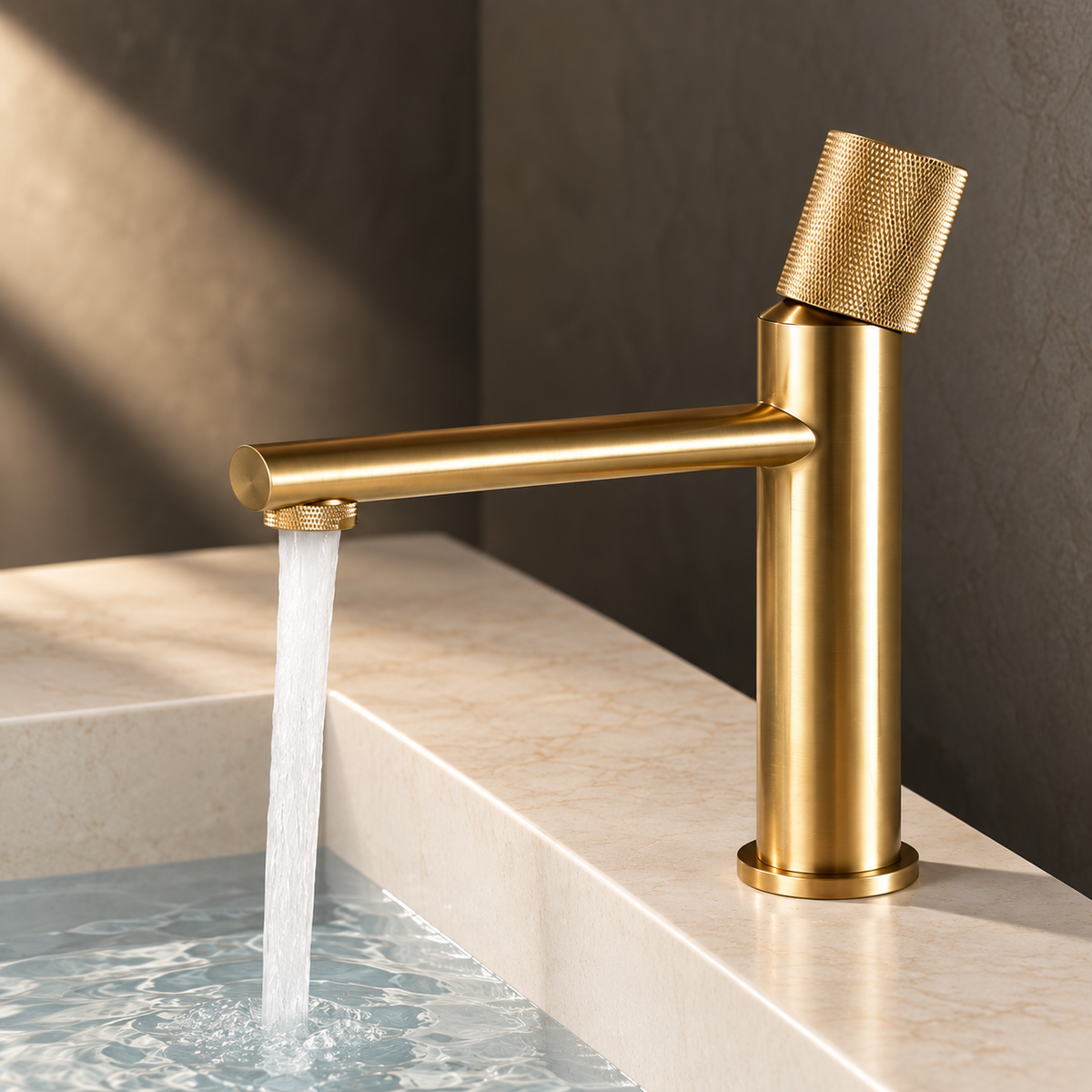 NERO Knurled Basin Mixer Tap