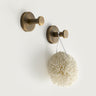LUNO Solid Brass Knurled Robe Hook