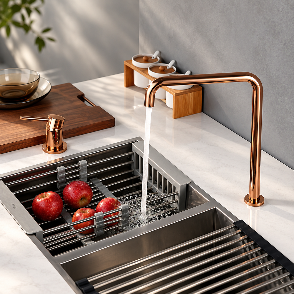 SOLEN Single-Lever Brass Kitchen Mixer Tap